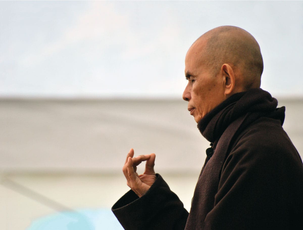 thich nhat hanh, happiness, lion's roar, buddhism, shambhala sun, magazine, buddhism