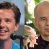 Benedict Cumberbatch and Thich Nhat Hanh.
