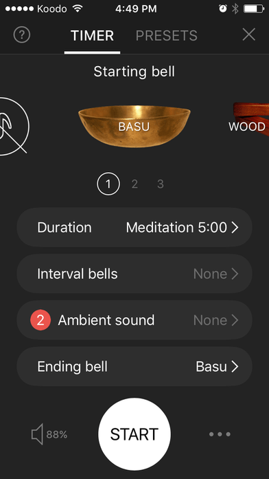 insight meditation timer app screenshot