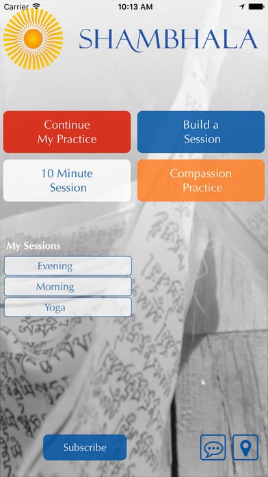 shambhala meditation app