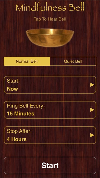 mindfulness bell app screenshot