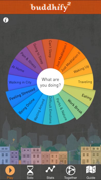 buddhify meditation app screenshot