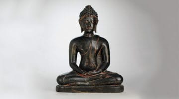 Thai sculpture of Buddha Shakyamuni.
