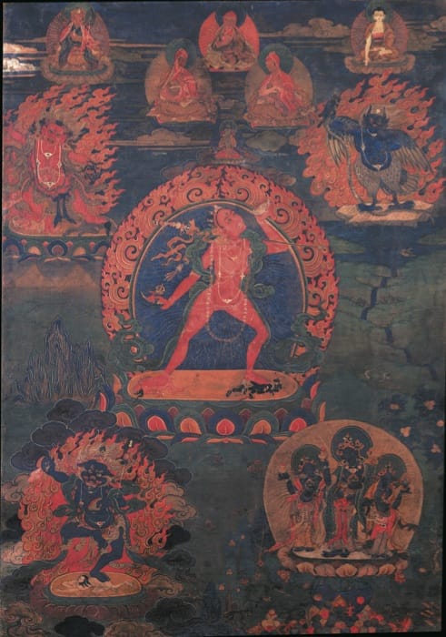 Vajrayogini (Naropa tradition), a yidam of the anuttara yoga tantra.