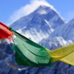Flags that carry prayers