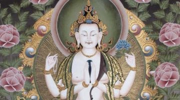 Tonglen. Thangka of Avalokiteshvara.