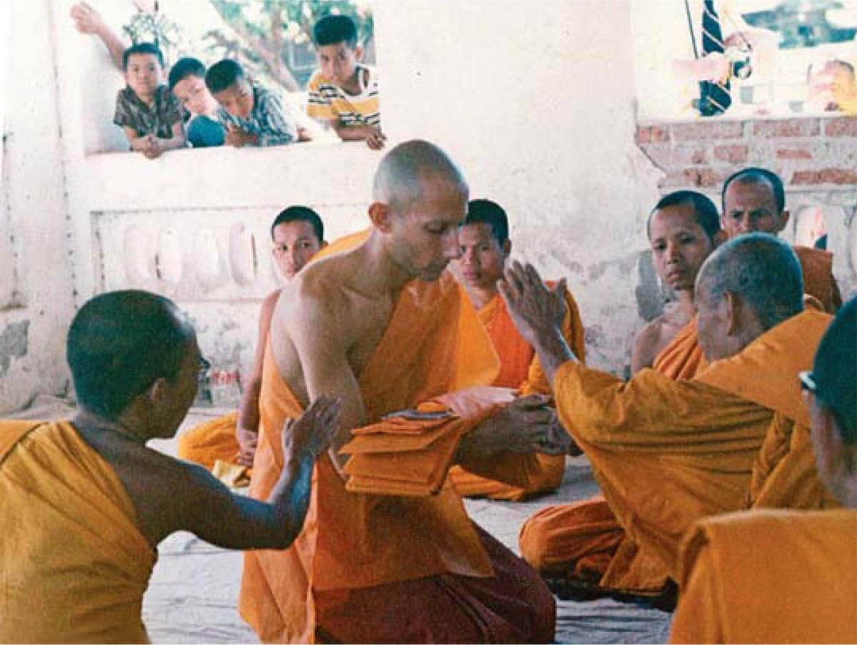 Jack kornfield at his monastic ordination