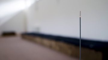 Incense in a shrine room.