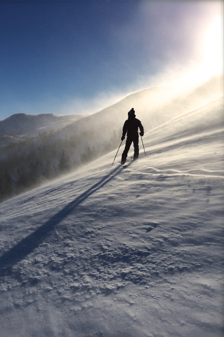 skiing
