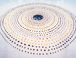 A Rose Mandala by Chrysanna Stathacos at Anderson Gallery, Buffalo New York, 2006. 