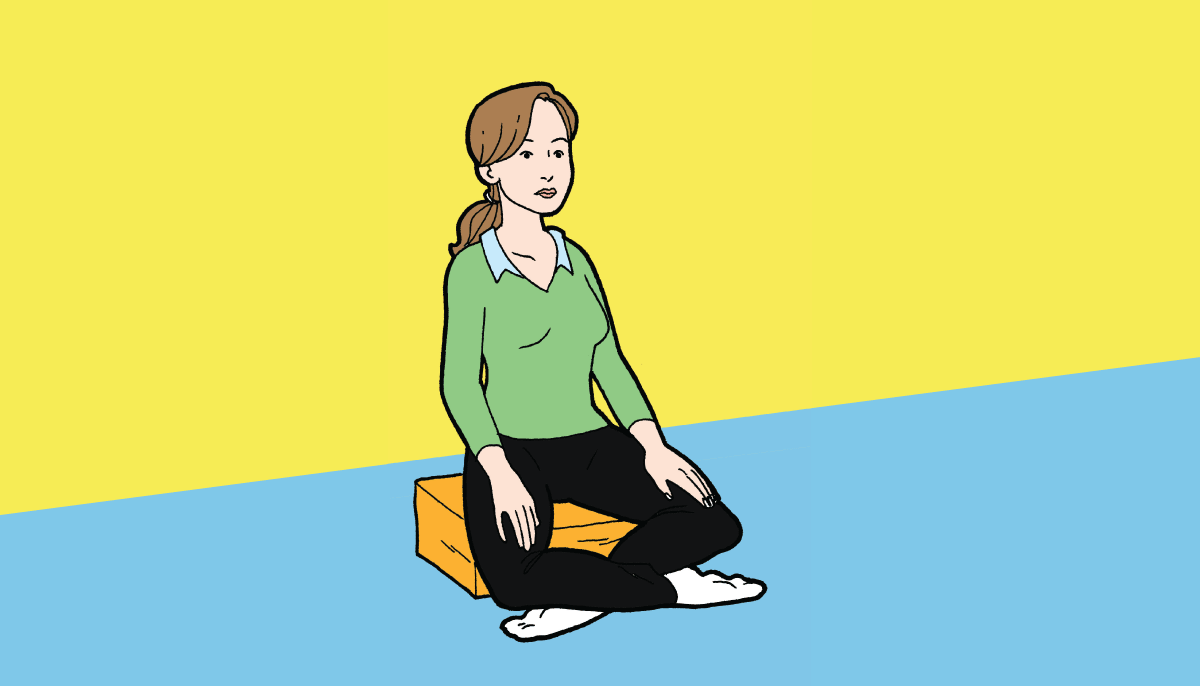 woman in meditation