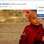 Facebook using Buddhist tools to fight hate speech in Burma