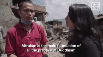 Shechen Monastery Boudhanath 2015 Earthquake Nepal Matthieu Ricard Buddhist Organizations Relief Donations Support Help Aid Victims Lion's Roar News vice news video watch