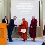 Three Burmese monks receive World Harmony Awards