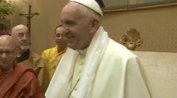 pope, buddhist, catholic, meeting, vatican, lion's roar, buddhism, news