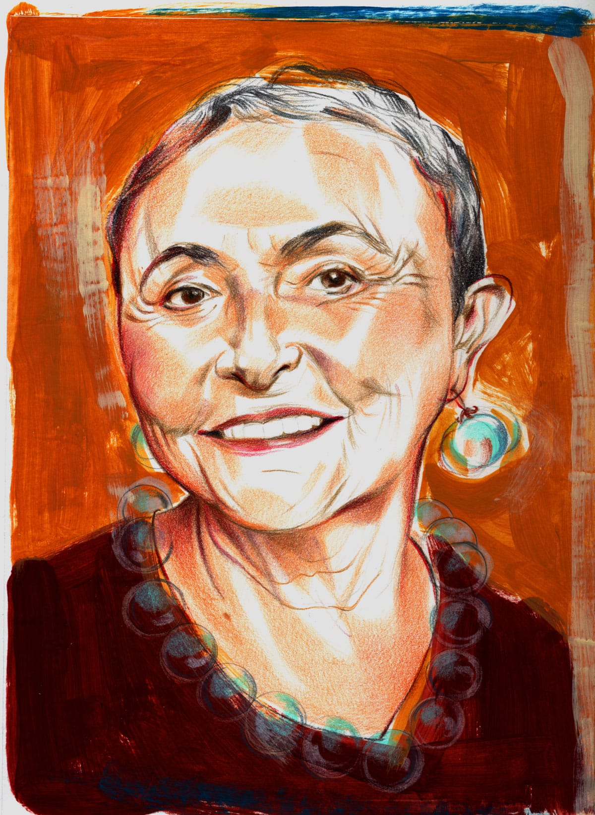 Michelle Laporte, Sylvia Boorstein, Painting, Illustation, Lion's Roar, Buddhism, Shambhala Sun, Meet a Teacher, Insight
