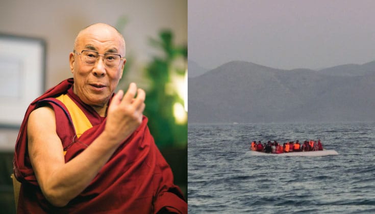 dalai lama, refugees, buddhism, news