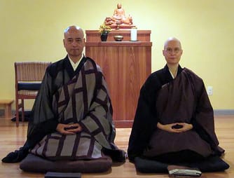 Shohaku Okumura and Hōkō Karnegis, via sanshinji.org