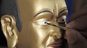 Statue, Buddhist, Lion's Roar, Eye, Open, Paint, Art, Nalanda, Video