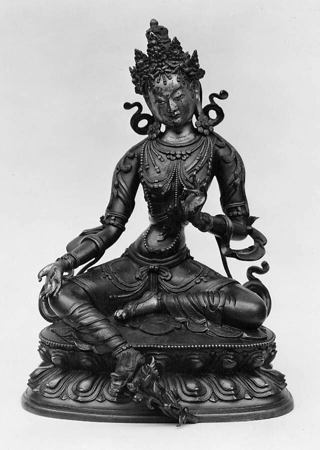 "Seated Green Tara," 17th–18th century. courtesy of The Metropolitan Museum of Art.