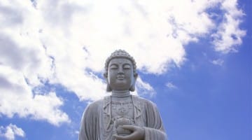 The new Buddha statue at Enfield Memorial Park.