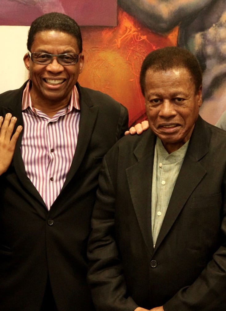 Herbie Hancock with Wayner Shorter.
