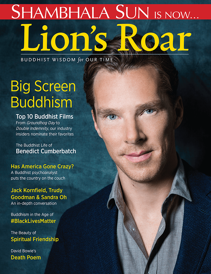 ctor Benedict Cumberbatch on the cover of the second issue of Lion's Roar.