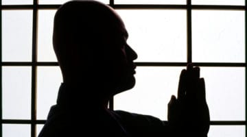 A Zen monk of the Soto School performs gassho salutation at the Seiryu ji Temple in Hikone City Japan