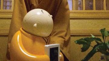 A Buddhist monk robot named Xianer.