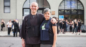 Brooklyn Zen Center founders Greg Snyder and Laura O'Laughlin. Photo by A. Jesse Jiryu Davis.