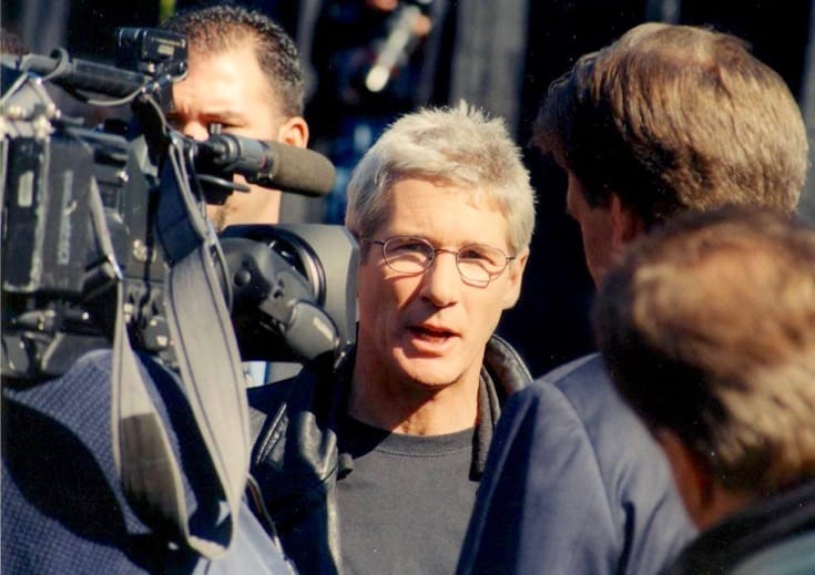 Richard Gere at a "Save Tibet" rally.