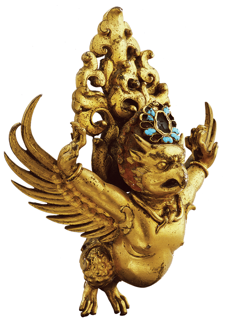 Opposite: Garuda, Nepal 1200–1299 © Collection of Rubin Museum of Art. 