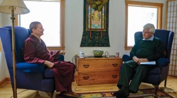 Pema Chodron and Melvin McLeod in conversaiton.