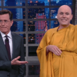 Watch Stephen Colbert clear things up about NYC’s fake Buddhist monks