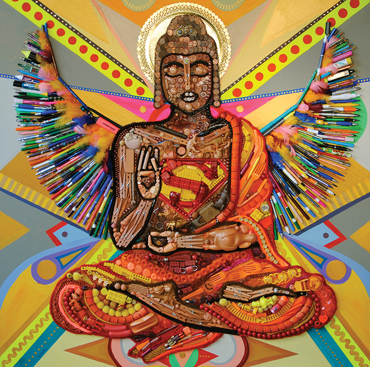 "Superman Buddha, Force Within" by Elisa Insua.