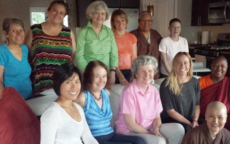 Buddhist women teachers and leaders gathered at August 15th's meeting.