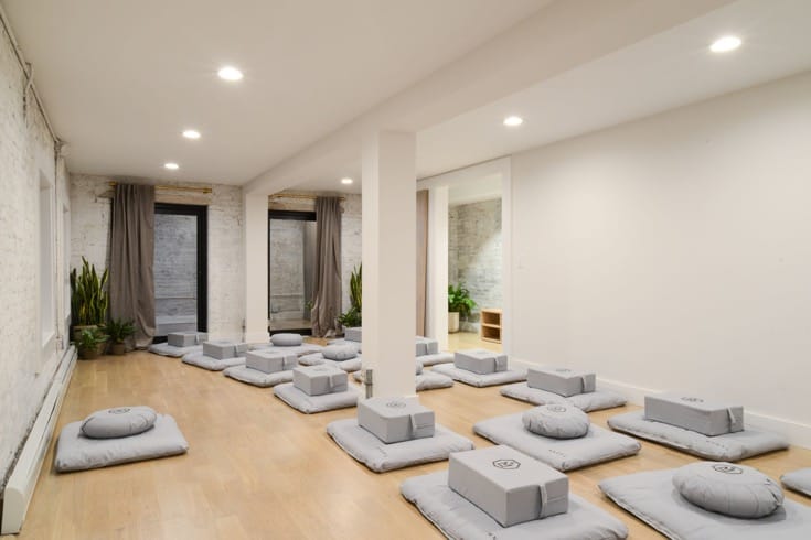 The larger meditaiton room at MNDFL.