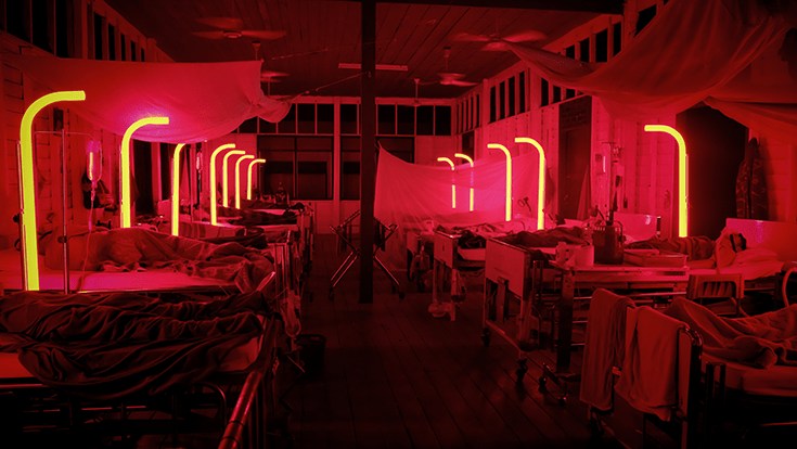 A still from Apichatpong Weerasethakul's "Cemetery of Splendor," which screens at the festival on Friday.