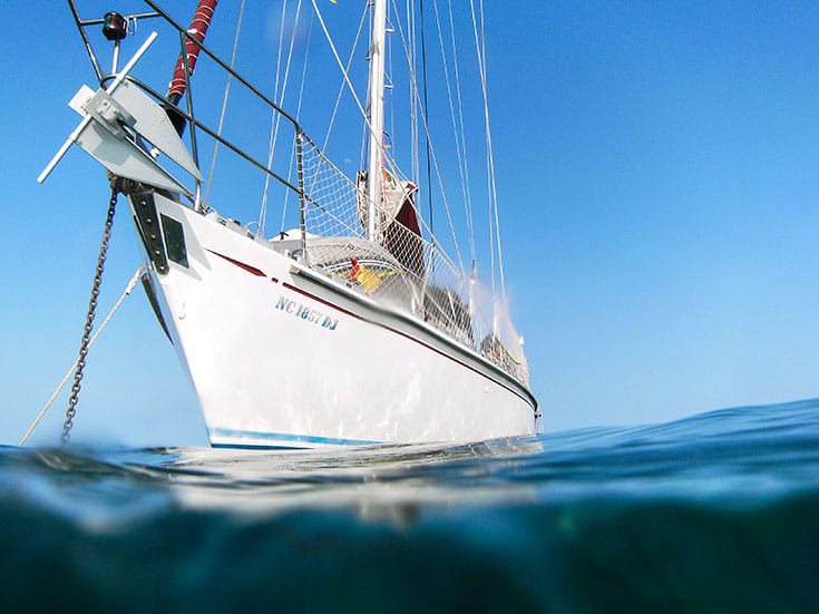 The Wild Hair is the boat Heather Lyn Mann and her husband, Dave, sailed during their life-changing ocean adventure. Photo by the author.