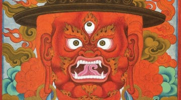 The protector Vajrasadhu, painted by Chögyam Trungpa Rinpoche.