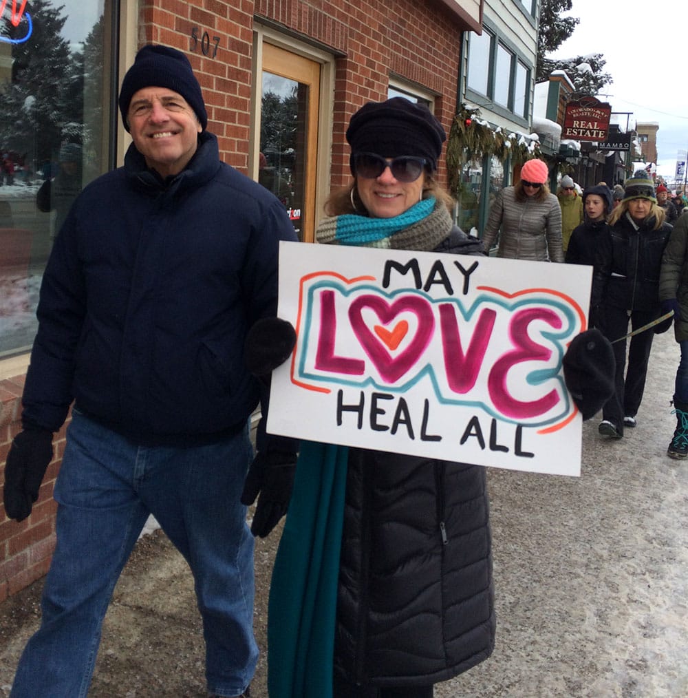 Glenna Olmsted with husband, Tim.