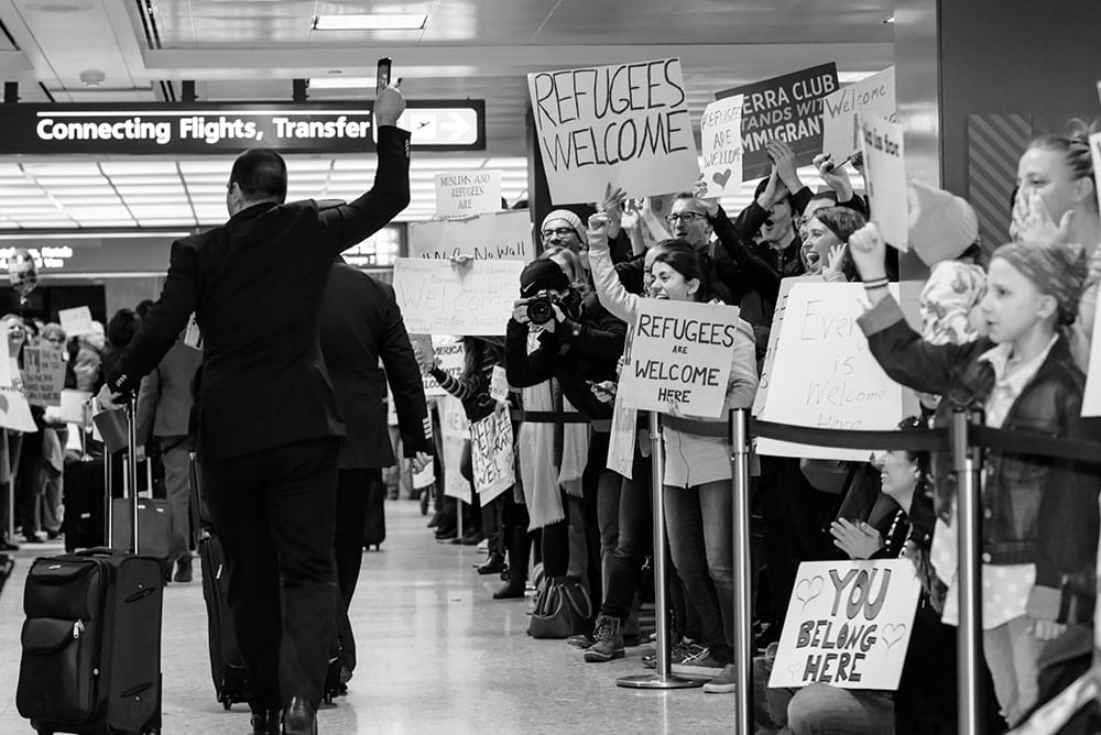 Photo by Geoff Livingston of Dulles International Airport (VA) "Muslim Ban" Protest.