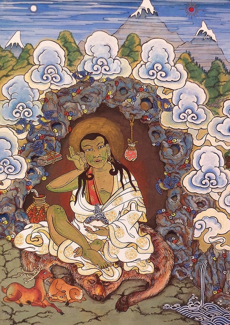 "Jetsun Milarepa," 2008, by Orgonbayar Ershuu.