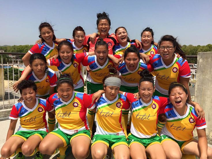 Photo via the Tibet Women's Soccer team on Facebook.