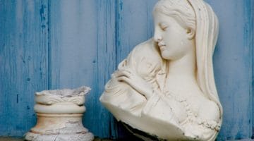 Broken statue.