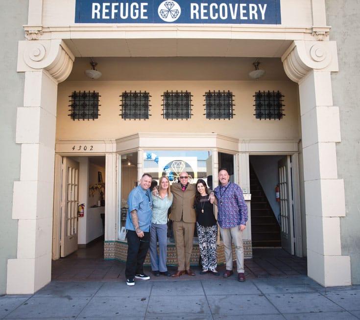 Noah Levine in front of Refuge Recovery. Photo by Sarit Z. Rogers.