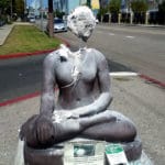 Buddha statue repeatedly vandalized with sledgehammer in L.A. neighborhood