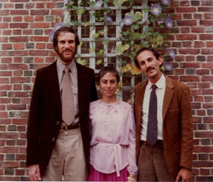 A young Jack Kornfield with Joseph Goldsteain and Jacqueline Schwartz