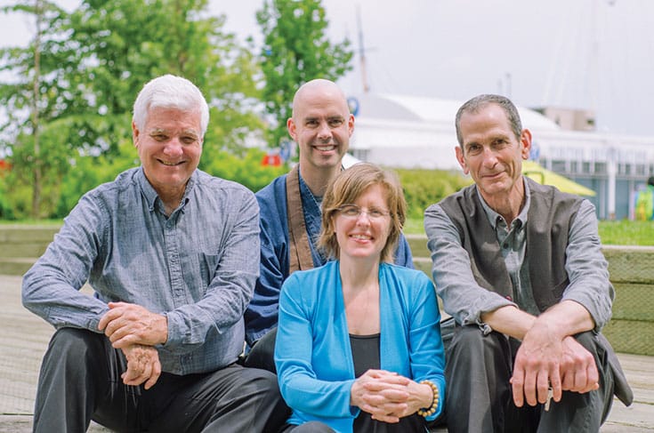 Buddhadharma staff Melvin McLeod, Koun Franz, Tynette Deveaux, and Seth Levinson.