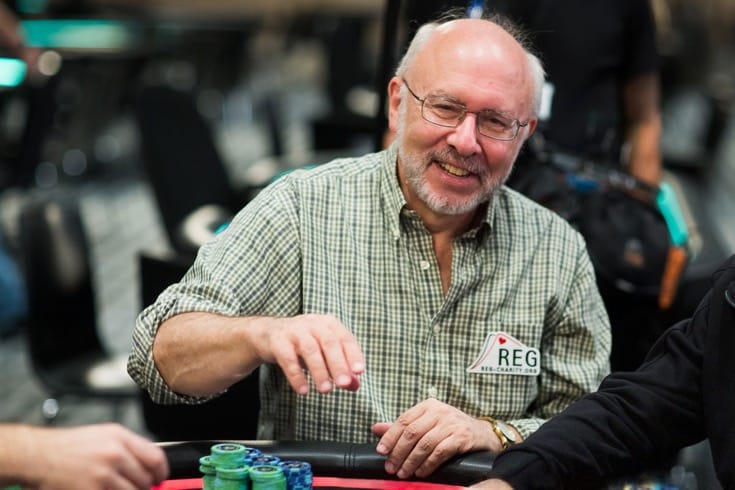 Scott Wellenbach playing poker.